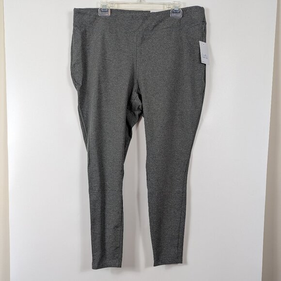 croft & barrow Pants - Croft & Barrow Mid Rise Skinny Legging Gray Women's 1X